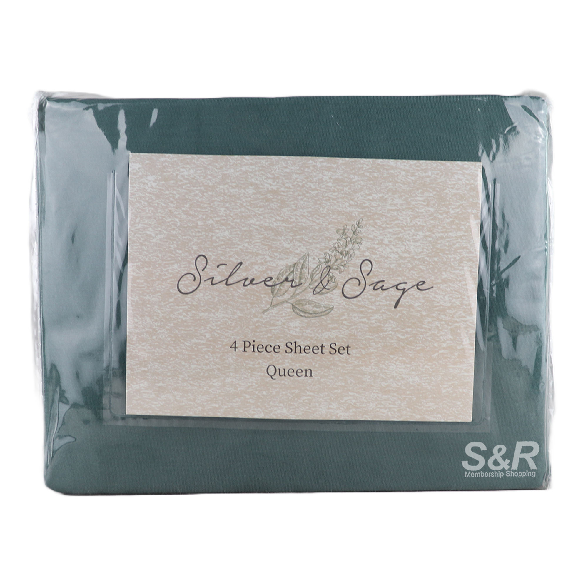 Silver and Sage Queen Sheet Set Silver and Sage Queen Sheet Set